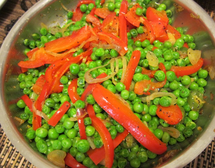 Green pea salad by HR