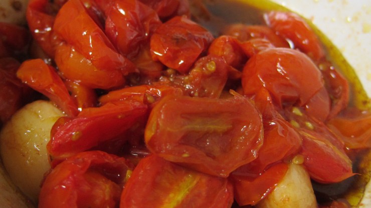 Roasted grape tomatoes