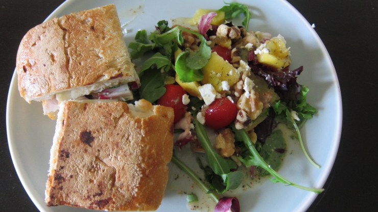 Summer Salad with Grilled Turkey Sandwich by Tiny Chili Pepper